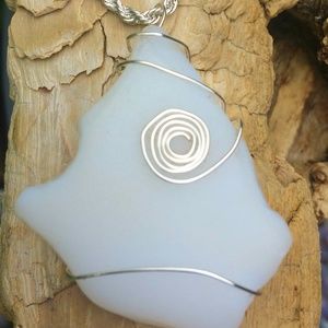 authentic sea glass and pottery glass jewelry